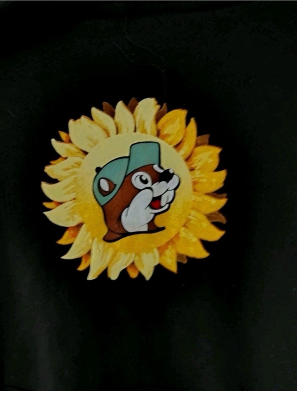 NWOT Buc-ees Size XLarge Unisex Black Sunflower Buc-ee's Hoodie - Picture 4 of 4
